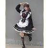 Maid Lolita Bow Open Long or Short for School and Socks Sleeve Size [RPFLQ] Women's Costume, Style, Tie, Chest, Apron, Sleeves, Ruffles, Cute, Moe,