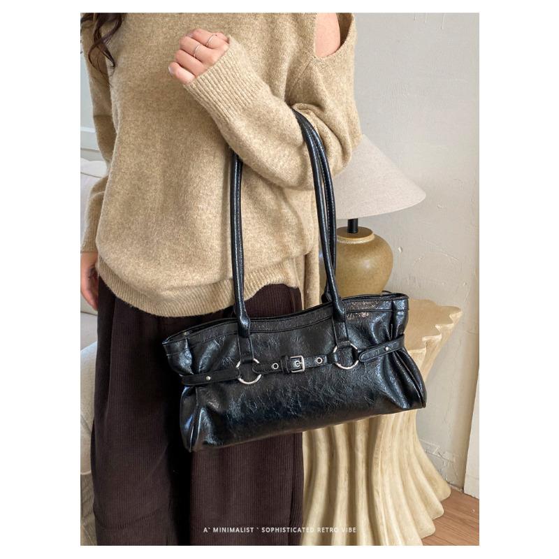 Sac sous-bras Rétro Chic de Luxe, Sac Cabas Polyvalent Grande Capacité pour le Quotidien, Sac à Main Tendance à Une Seule Bandoulière pour Femmes KTB