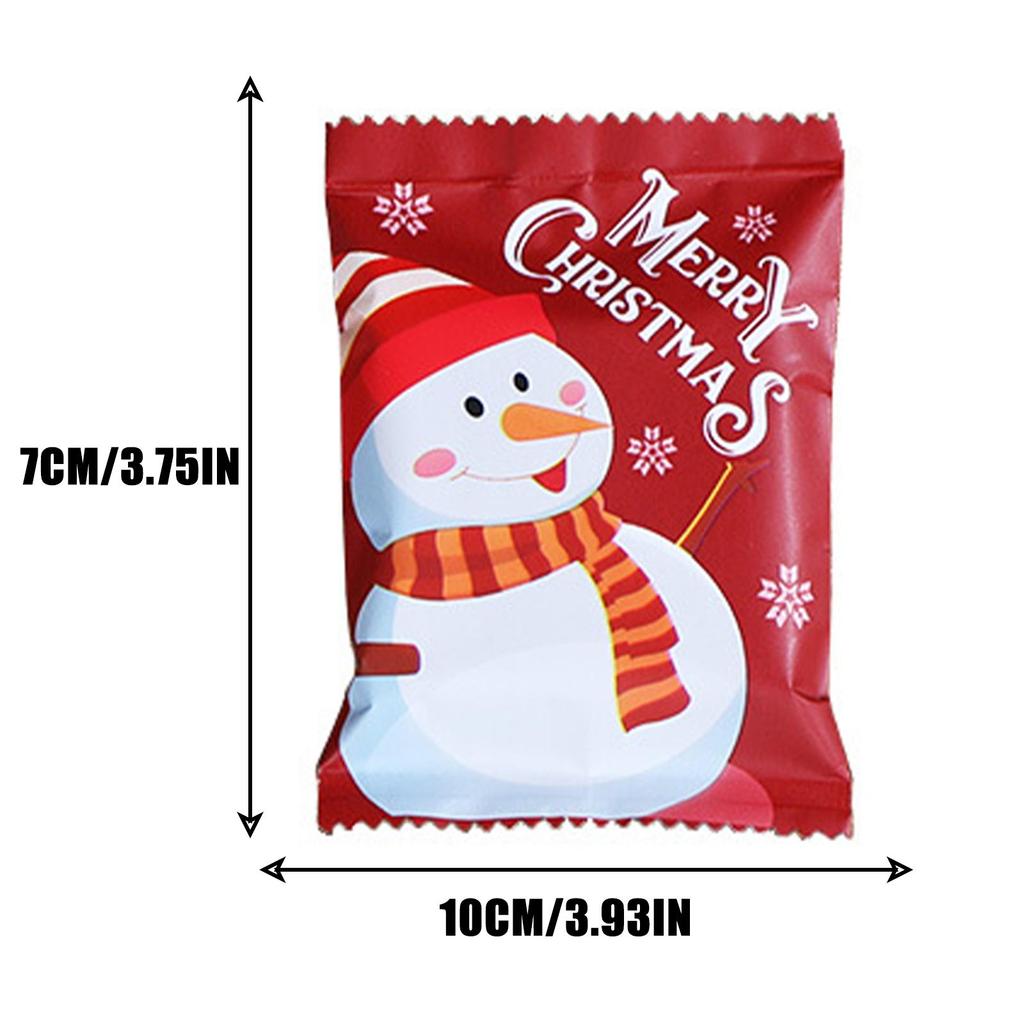 Buy 100pcs/set Christmas Cookie Packaging Bag For Handmade Gifts