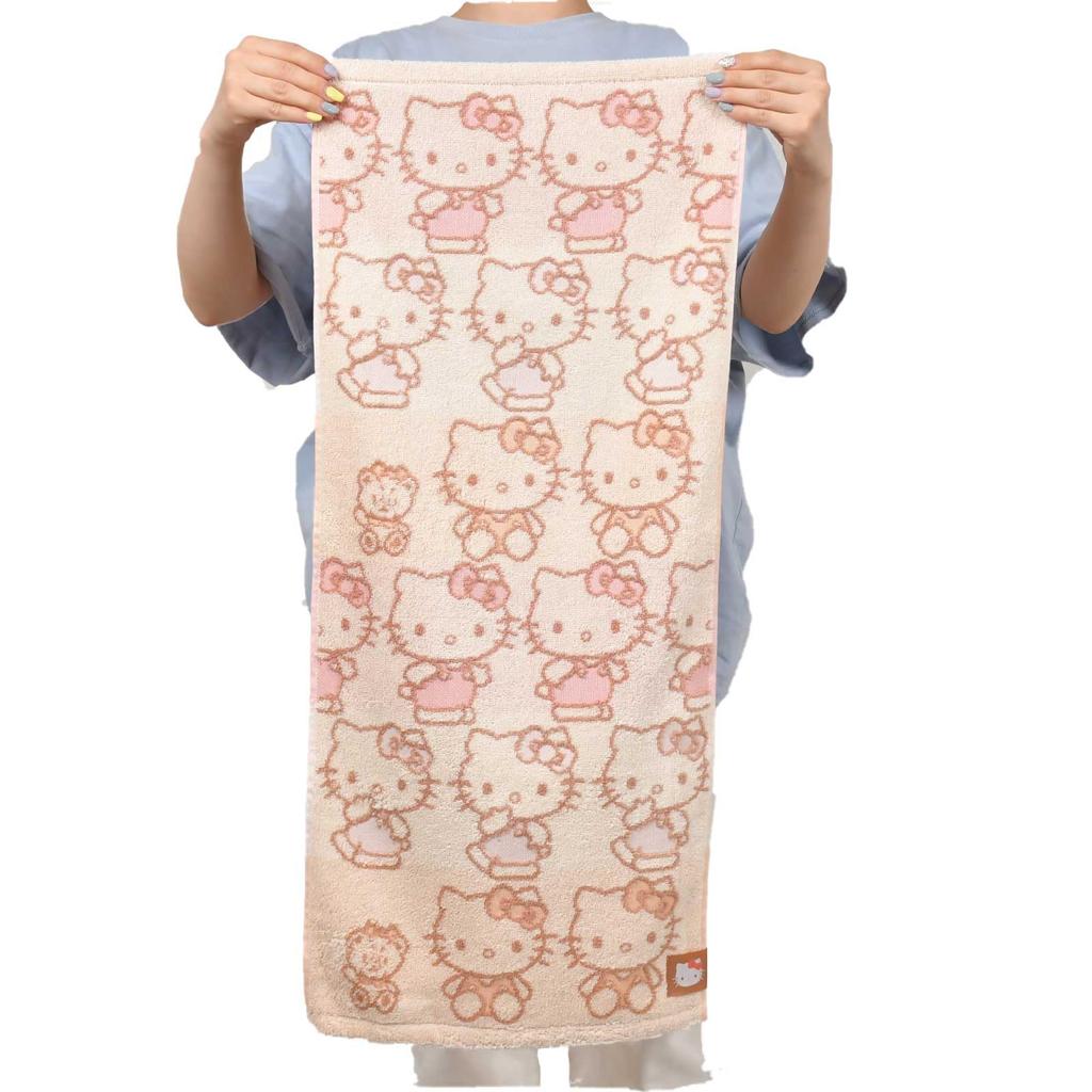 Marushin Sanrio Hello Kitty Gesicht Natürliche Antibakterielle und Perfekt als Geschenk für Produkt 3725008800 Handtuch, Kitty, 100% Baumwolle, Deodorierend, Geburtstage,