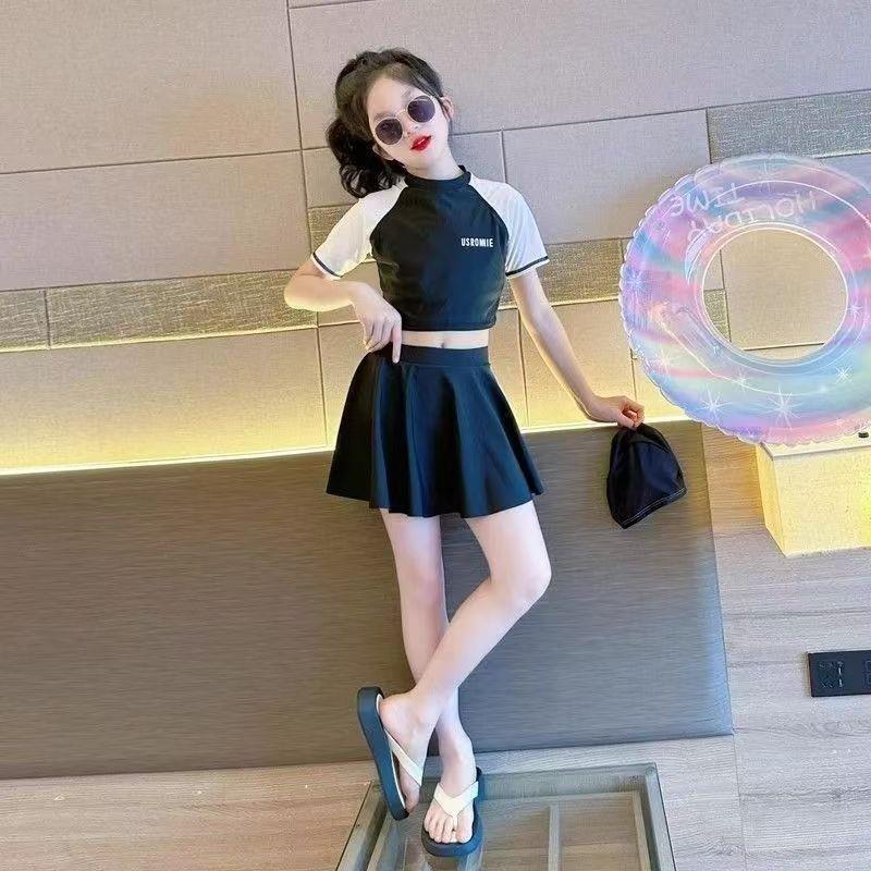 2025 Girls' Princess Style One-Piece Swimsuit for Medium and Large Children