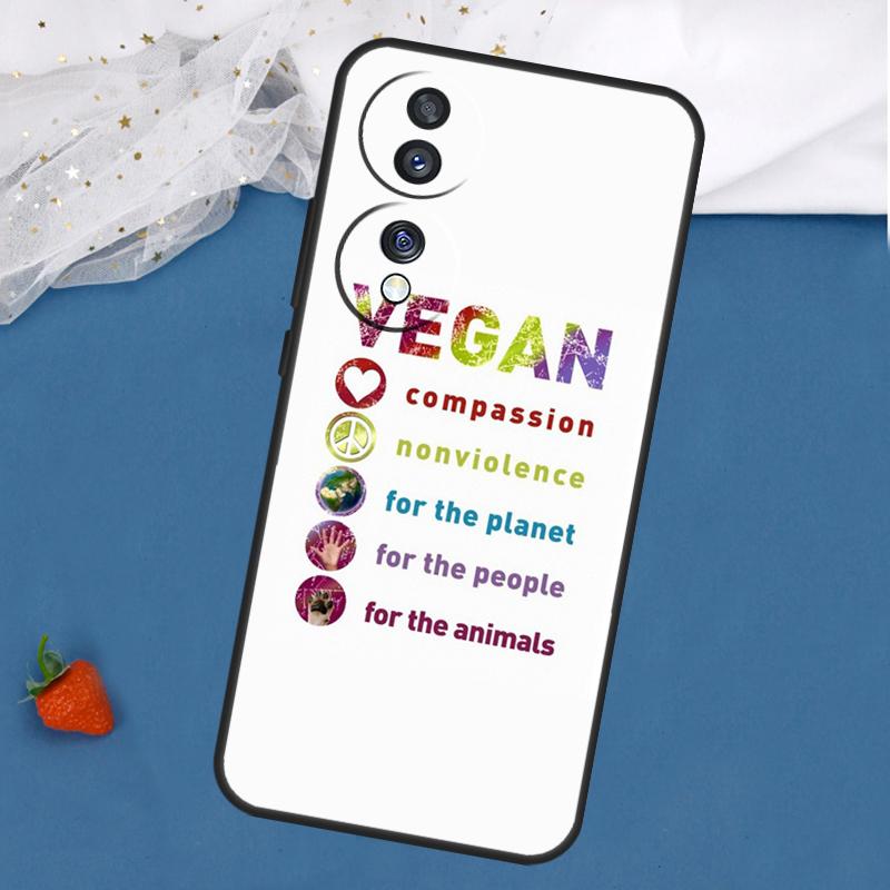 Love Vegan Animal Case For Honor Magic 7 5 6 Lite 8 Pro 200 400 50 70 90 X8c X8b X9a X9b X9c X9d Win RT Cover
