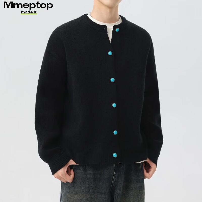 MMOPTOP Men's Japanese Style Warm Knit Cardigan