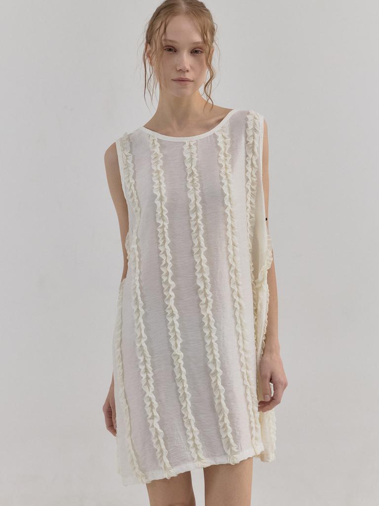 Sorry, Too Much Love Soft Veil Garden Lace Dress_Cream