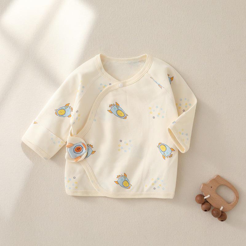 Unisex Newborn Cotton Boneless Half-Back Onesie for Spring, Summer, and Autumn