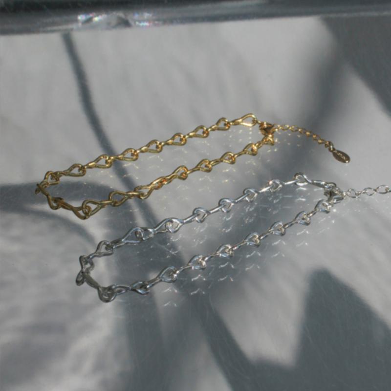 

POSTLUDE [SILVER] R TWIST SV CHAIN bracelet (2 COLORS) SILVER