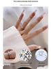New Chinese Style Moissanite Bamboo Joint Ring: Elegant S925 Sterling Silver Jewelry for Women
