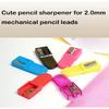 2.0 Lead Pointer Pencil Sharpener Mini 2mm Leads Sharpener, Portable Handheld Sharpener for 2.0mm Pencil Lead Refills Random Colors Pack of 6