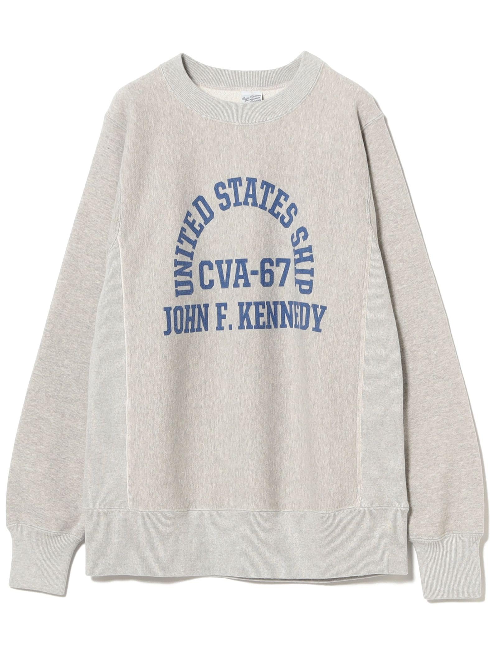 

BEAMS BOY BUZZ RICKSON S СВИТШОТ ГОРИЗОНТАЛЬНОЙ ВЯЗКИ, СВЕТЛО-СЕРЫЙ, Женский, Размер S