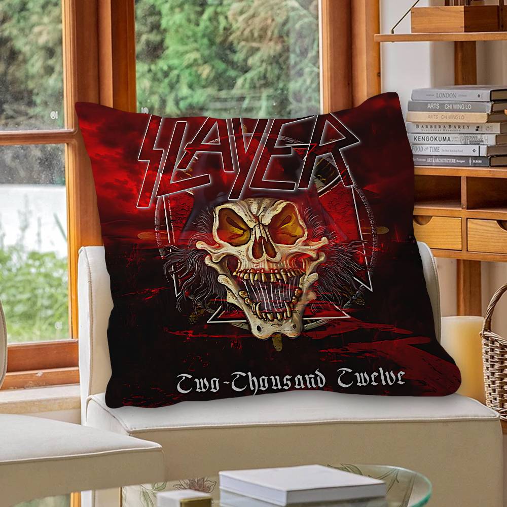 Slayer Heavy Metal Band Music Personalized Pillow Dust Cover Bedroom Kids Party Decoration Pillowcase Birthday Children Gift