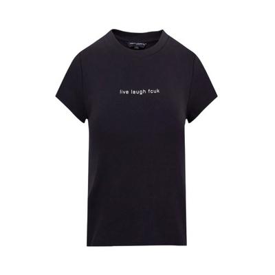 Camiseta Crop Ajustada con Slogan para Mujer/Dama FCUK