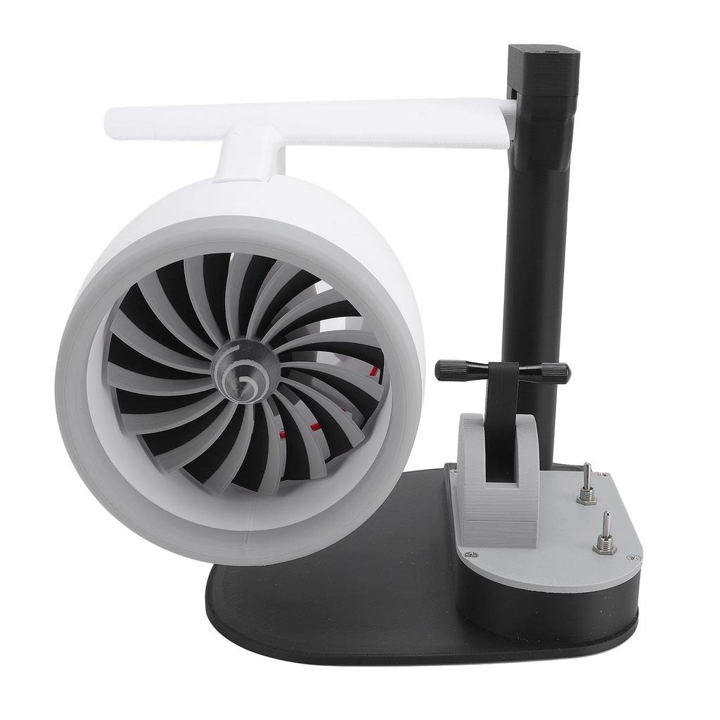 Desktop Fan with Red Tail Light Innovative Turbofan Engine Shape USB Turbo Cooling Fan Humidifier