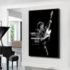 Singer Star Posters and Prints Bruce Springsteen Figure Portrait Black and White Paintings for Interior Love You Quote Wall Art No Frame