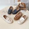 Retro British Style Loafers Toddler Bean Shoes For Boys And Girls Casual Leather Footwear