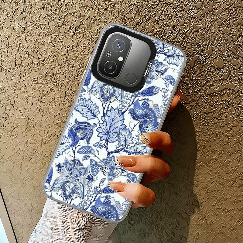 Blue And White Porcelain Pattern Shockproof Phone Case for Xiaomi Poco X7 X6 X5 X3 Pro F7 Ultra M8 Redmi 15C 15 14C 13C 12C 10C