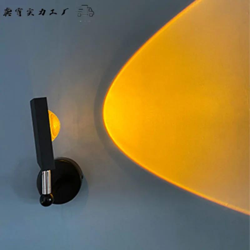 DurableSunset Light Photo Projection Wall Light Rainbow Atmosphere Sunset Decoration Bedside Sunset Red Wall Light