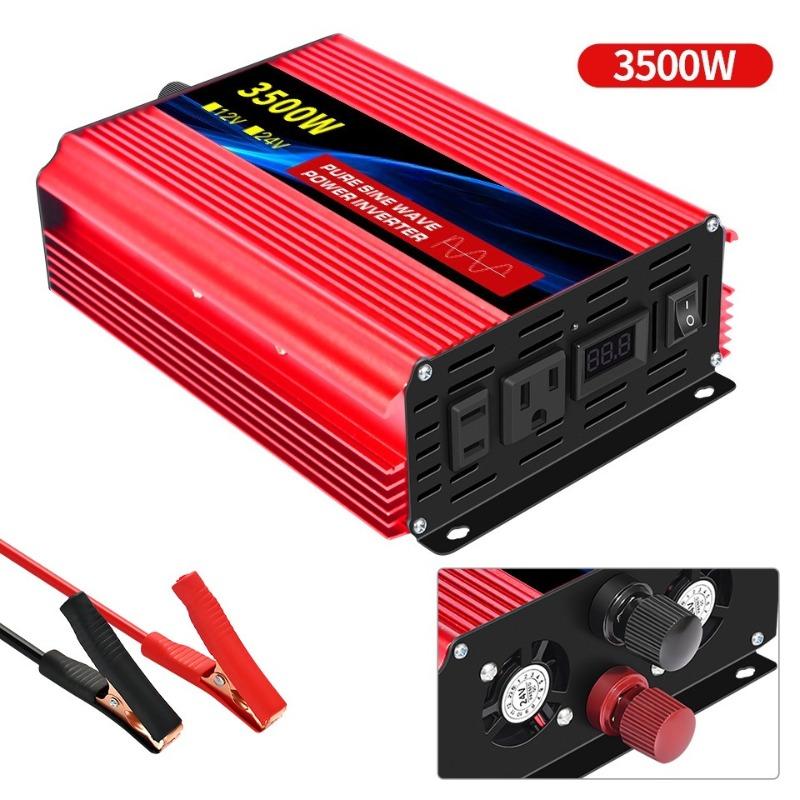 

Inverter 12V24V to 110-220V Solar Converter, Efficient Power Conversion for Solar and Electrical Appliances