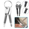 Keychain Cross Screw Phillips Slotted Screwdriver Set Mini Pocket Keyring Repair Tool Outdoor Survival Portable Gadget EDC
