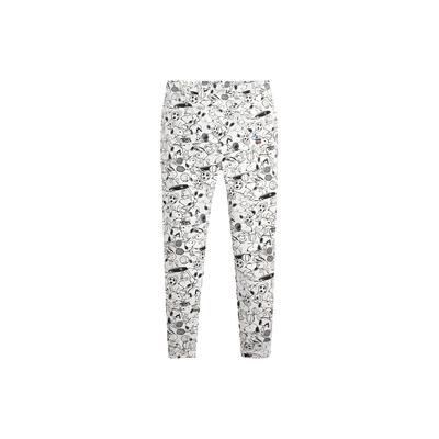 Calças Casuais Levis com Estampa de Desenho Perna Reta Masculinas Brancas 23898-0003
