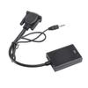 VGA To HD Multimedia Interface Converter 1080p USB Power Supply VGA Adapter with 3.5mm Sound Cable