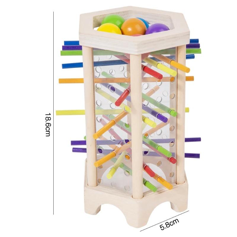 New 3in1 Wooden Stick and Tower Game Arithmetic Early Education Montessori Toys Thinking Training Parent-child Interactive Toy