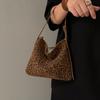 Vintage Leopard Print Small Tote Bag Underarm Bag Niche Design Bag 2025 Daily Slack Shoulder Messenger Bag