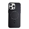KEYSION Matte Leather Texture Hard PC Phone Case for MagSafe for iPhone 13 14 Pro Max 14 Plus Magnetic Shockproof Back Cover