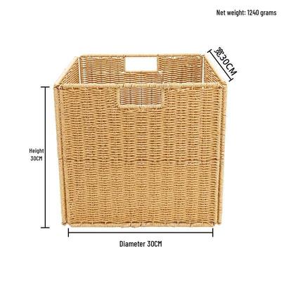 Foldable Rattan Weave Storage Basket