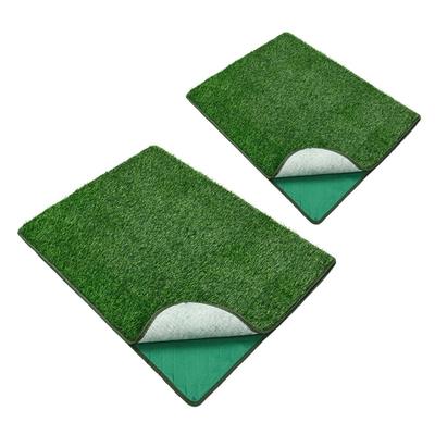 Quickly Absorbency Portable Dog Potty Grass Mats Premium Artificial Turfs Mats for Dog Toilet Tray