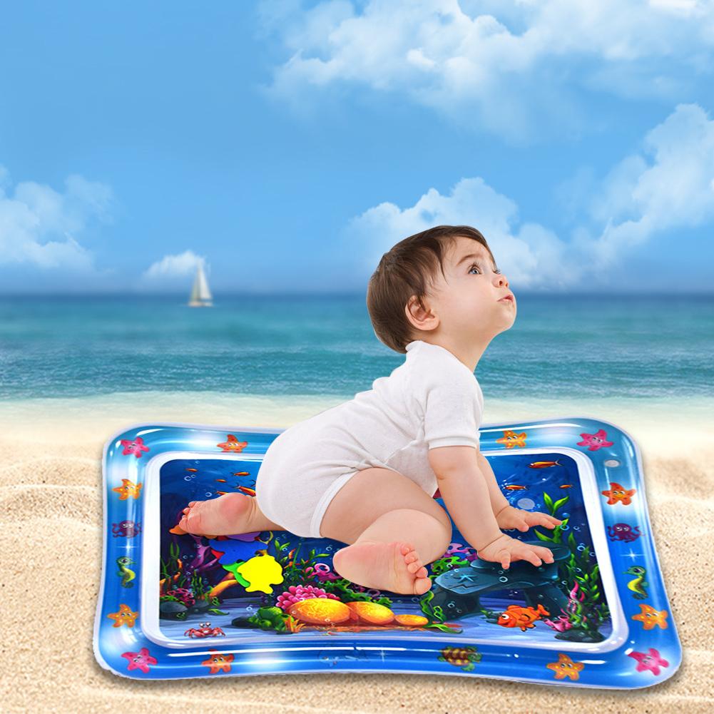 Water Sensory Play Mat Thickened Inflatable Water Mat For Cat Dog Pet Playmat With Fish Ocean Theme Baby Safety Cushion Ice Mat