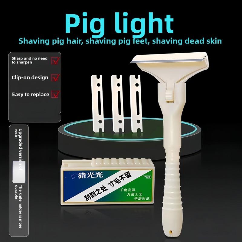 Pig Hair Removal Knife - Perfect for Scraping Pig Fat. Special Knife for Scraping Pig Skin. Super Sharp Blade. Pig Hair Removal Tool.