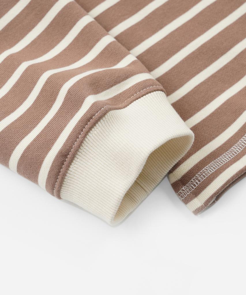 FRIZMWORKS Loop Patch Stripe Tee _ Mocha