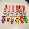 Adorable Cartoon Stumble Guy Keychain Cute Rubber Bag Charm Key Accessory