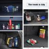 2PCS Universal Car Cargo Net with Adhesive Tape, 9.8×15.7in Trunk Storage Mesh Pocket Wall Mount Organizer Bag for Car RV SUV Boat Truck Camper Van