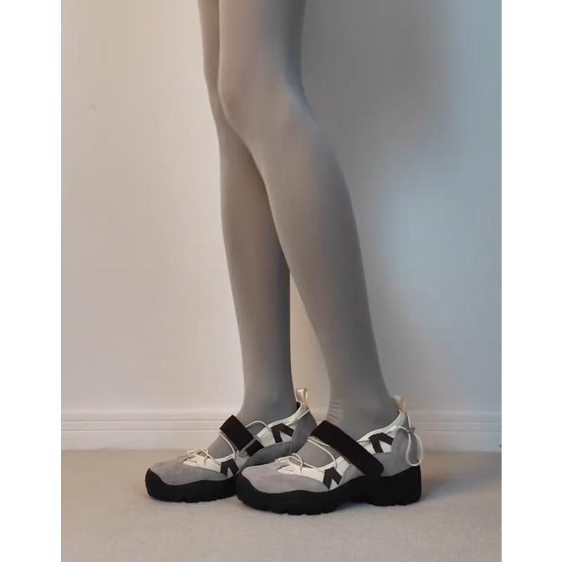 

Версия из овчины~ натуральная кожа на толстой подошве с внутренней высотой 7 см Мэри Джейн новая корейская версия ретро балетки женские туфли 40