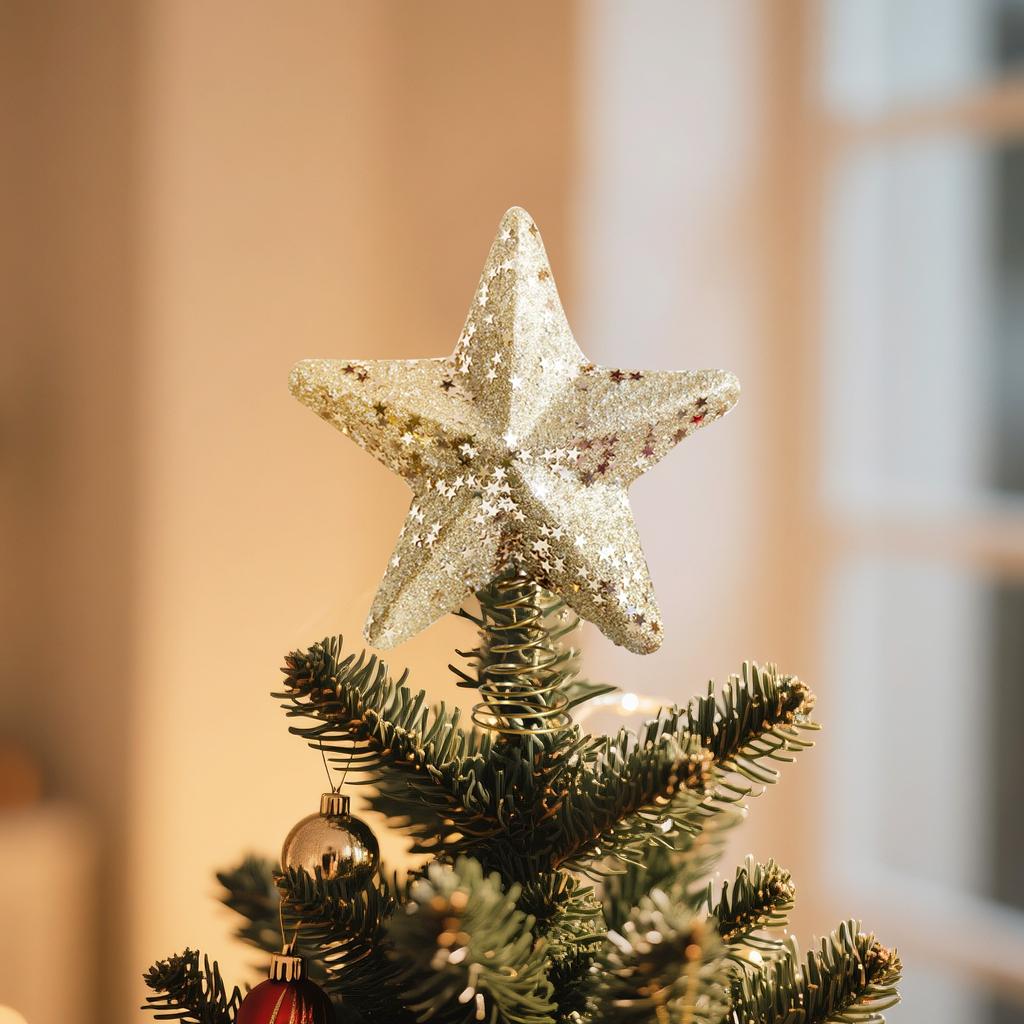 Christmas Tree Decoration Plush Christmas Tree Top Decoration, Christmas Decoration Party Home Decoration