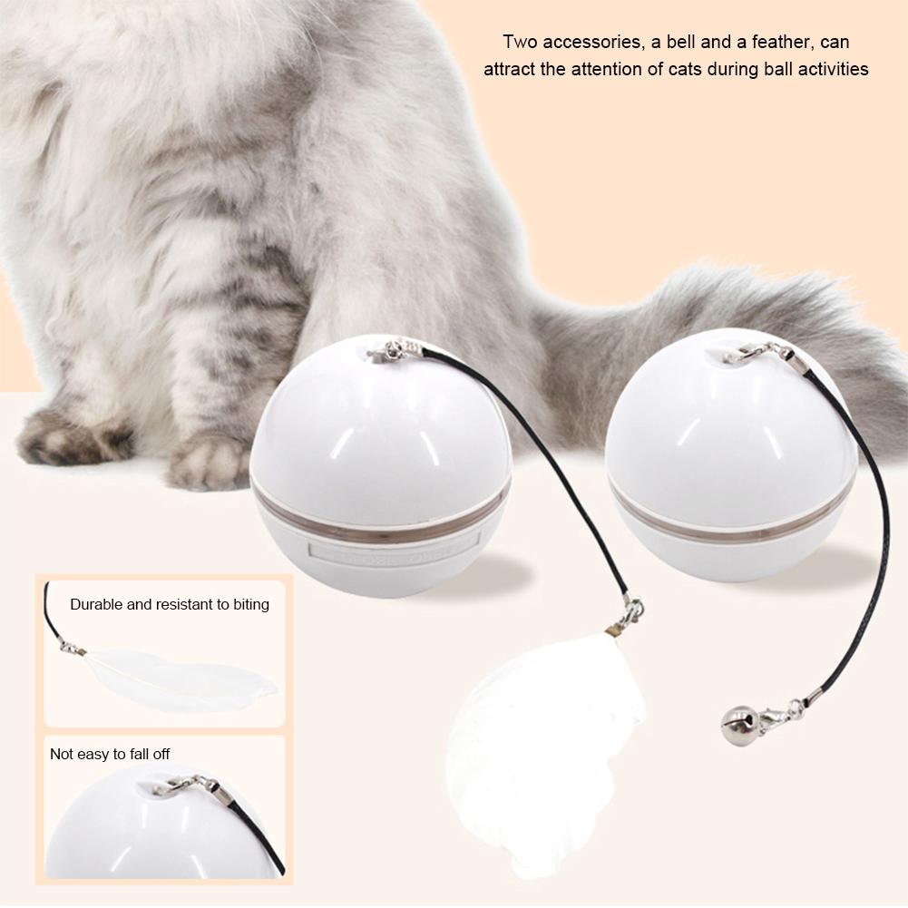 Self-Rolling Glowing Ball Toys For Cat Rechargeable Interactive Pet Toys Pets Supplies