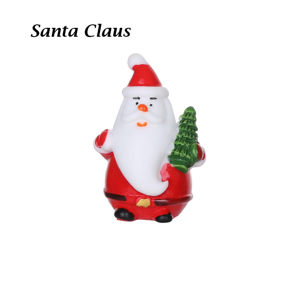 1PC Micro Landscape Toys Fairy Garden Home Decorations Deer Xmas Tree Miniature Snowman Christmas Figurines Santa Claus