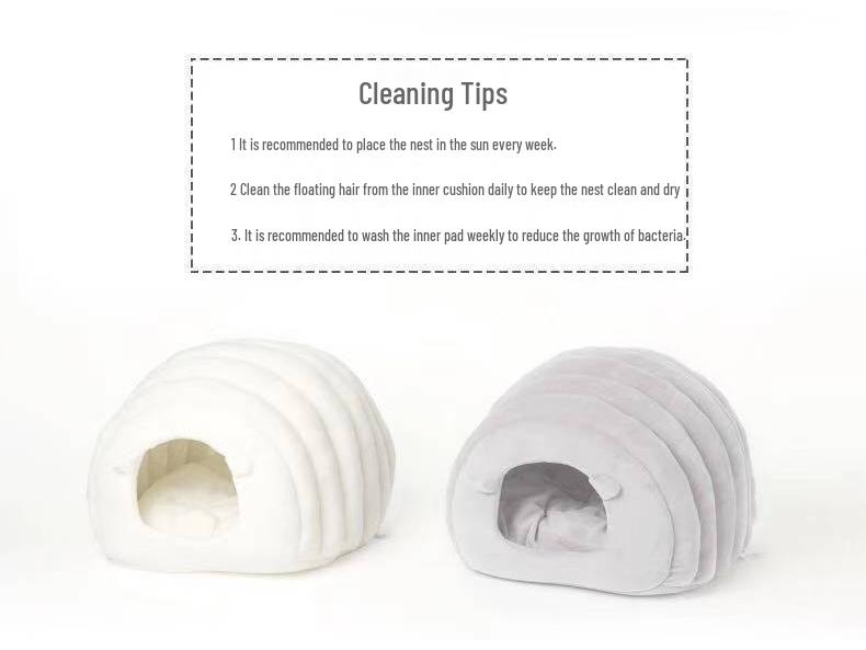 Caterpillar Shaped Cat Nest: Year-Round Cozy Sleeping Bag for Cats.