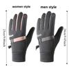 Thermal Fleece Winter Cycling Gloves Lock Buckle Warm Outdoor Gloves Thick Cycling Gloves  Sports