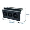 3 Head Solar Car Cooling Fan Air Vent Car Window Fan Portable Car Exhaust Fan  Truck