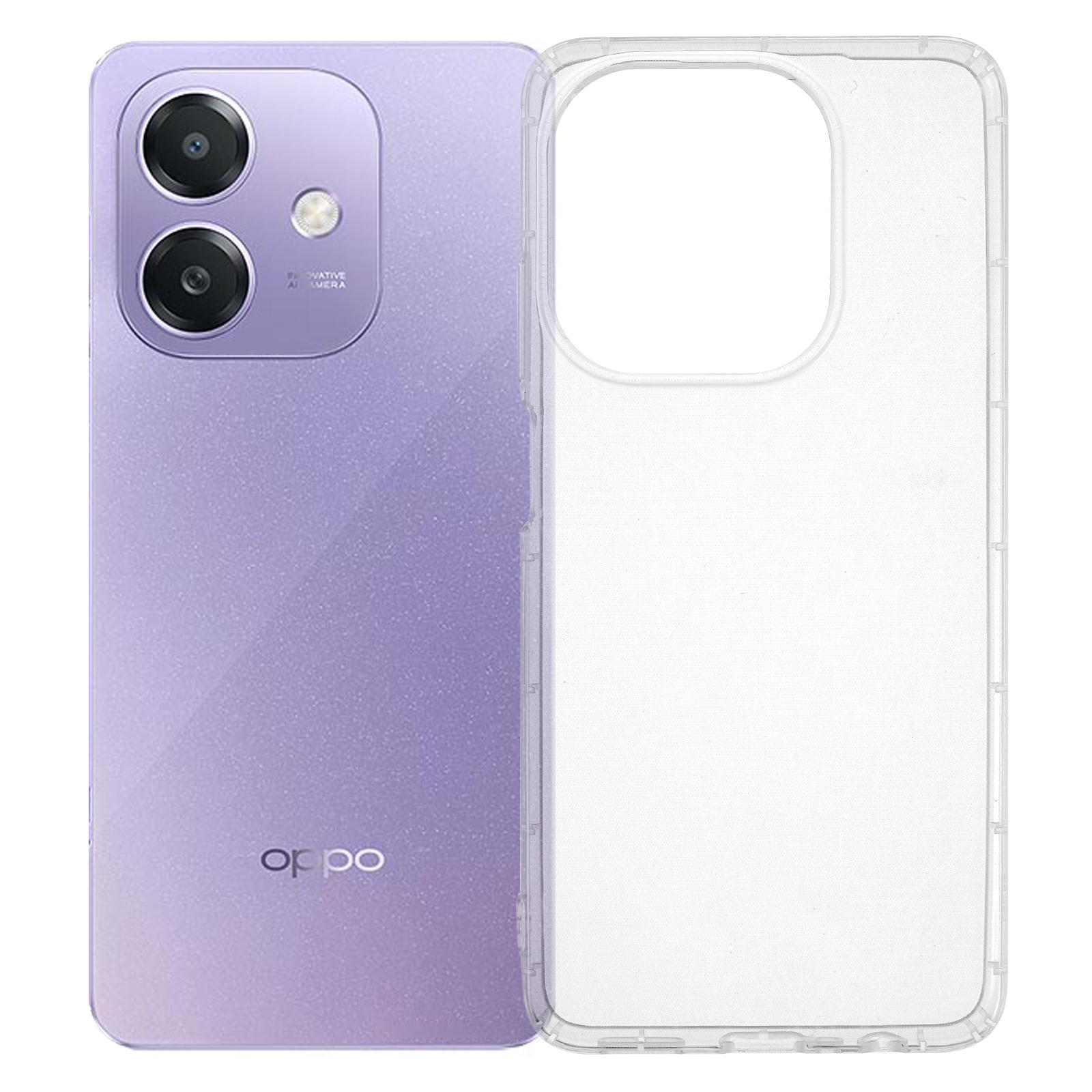 

For Oppo A3x 5G/4G Case Transparent TPU Phone Back Cover Airbag Protection As Shown A