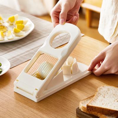 10Pcs Useful Multi-functional Egg Cutter Household Egg Shell Separator Stainless Steel Fancy Sliced Egg Kitchen Tools Egg Mold