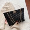 Rhombus Bag Women's Personalized Fashion Leisure Chain Shoulder Portable Large-capacity Tote Bag