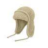 All-inclusive lace-up wool hat modified face shape warm flying hat men's autumn and winter knitted teddy fleece ear protection Lei Feng hat women