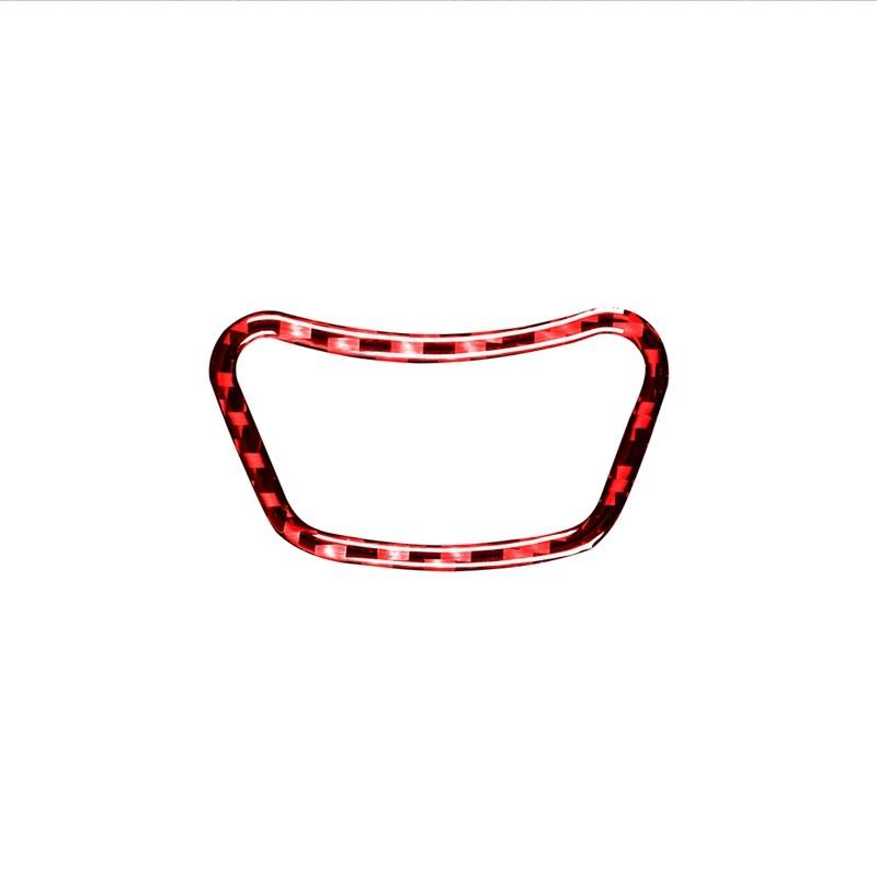 

For BMW 5 Series E60 2004-2010 Car Accessories Carbon Fiber Interior Car Multimedia Menu Page Buttons Trim Frame Cover Stickers червоний