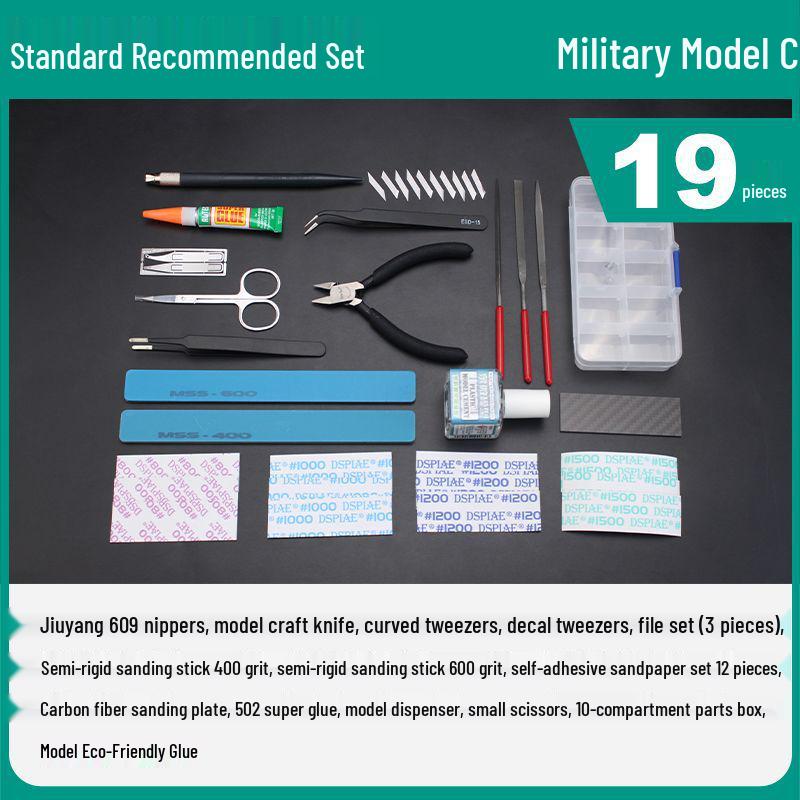 Gundam Model Beginner Kit: Sharp Nippers & Polishing Tools