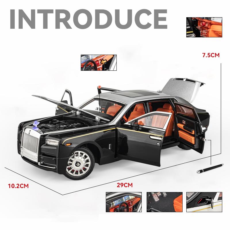 1:18 Rolls Royce Phantom Sternenhimmel Legierung Auto Die-Cast & Spielzeugfahrzeuge Automodell Ton und Licht Auto Spielzeug Für Kinder Geschenke