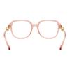 Versace Clear pink tone silhouette design injection molding square optical glasses women's pink 65959977 VE3386D5533-Pink 55