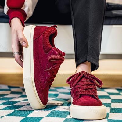 Mode 2025 Herbst Herren Retro Mode Vielseitige Low Top Freizeit Sportschuhe Mesh Atmungsaktiv Bequem Nischendesign Plateau-Sneakers